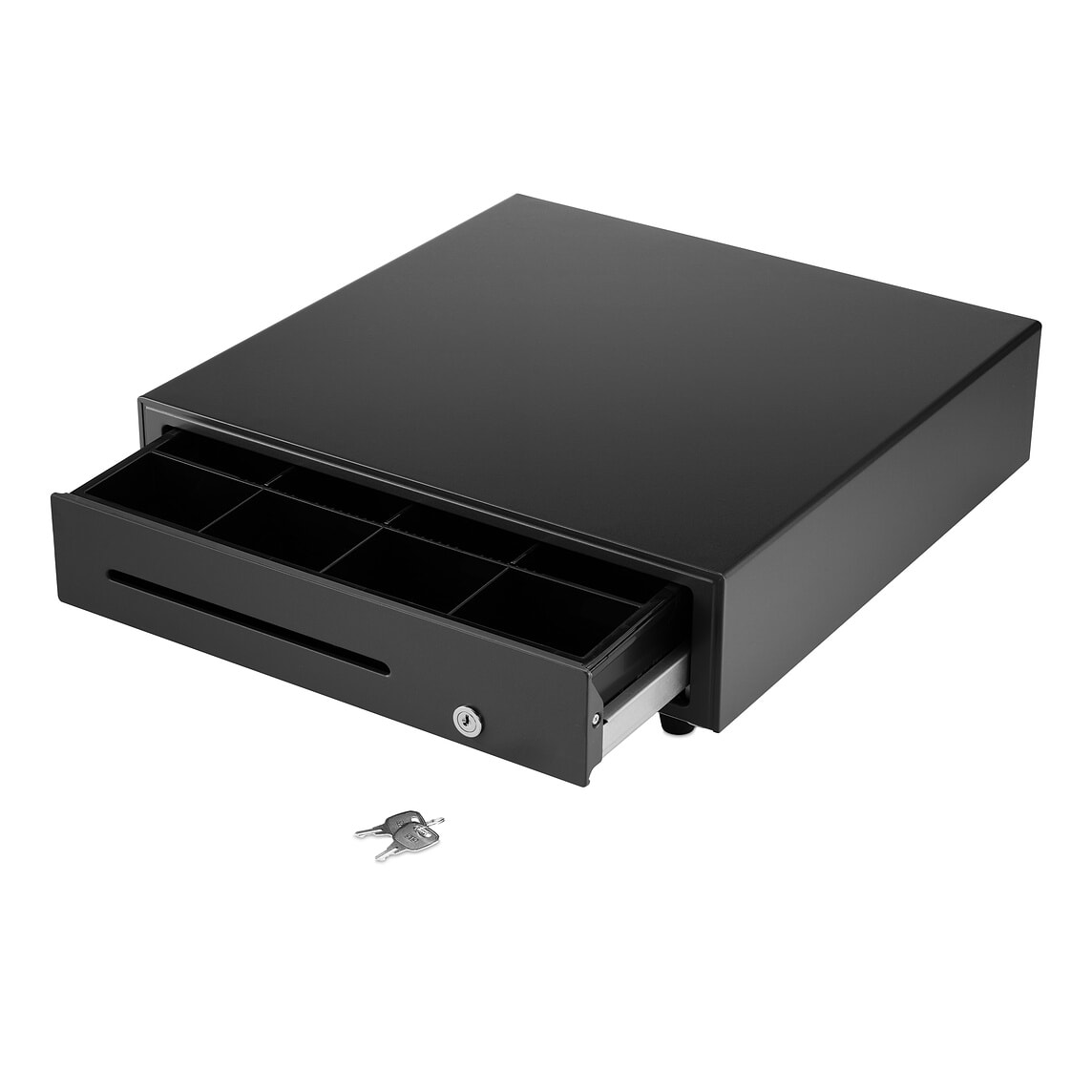 Tiroir Caisse Star Micronics Star Micronics CB-2002FN, 8/4, Black 410 X 415 X 114mm, Slide-Out, CB-2002, 6-55555562, 554-207 (410 X 415 X 114mm, Slide- Out, Coins:8, Notes Boite A Billet