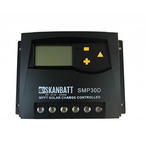 SKANBATT MPPT Solcelleregulator 12/24V 20A med display