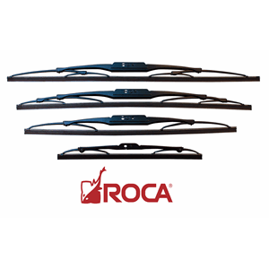 Roca Vinduspusserblad i sortlakkert stål/neoprene
