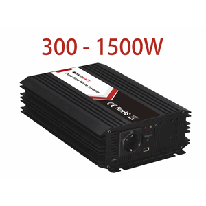 SKANBATT Inverter 12V 300-1500Watt Ren Sinus