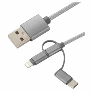 CoreParts 3-i-1 adapter ladekabel