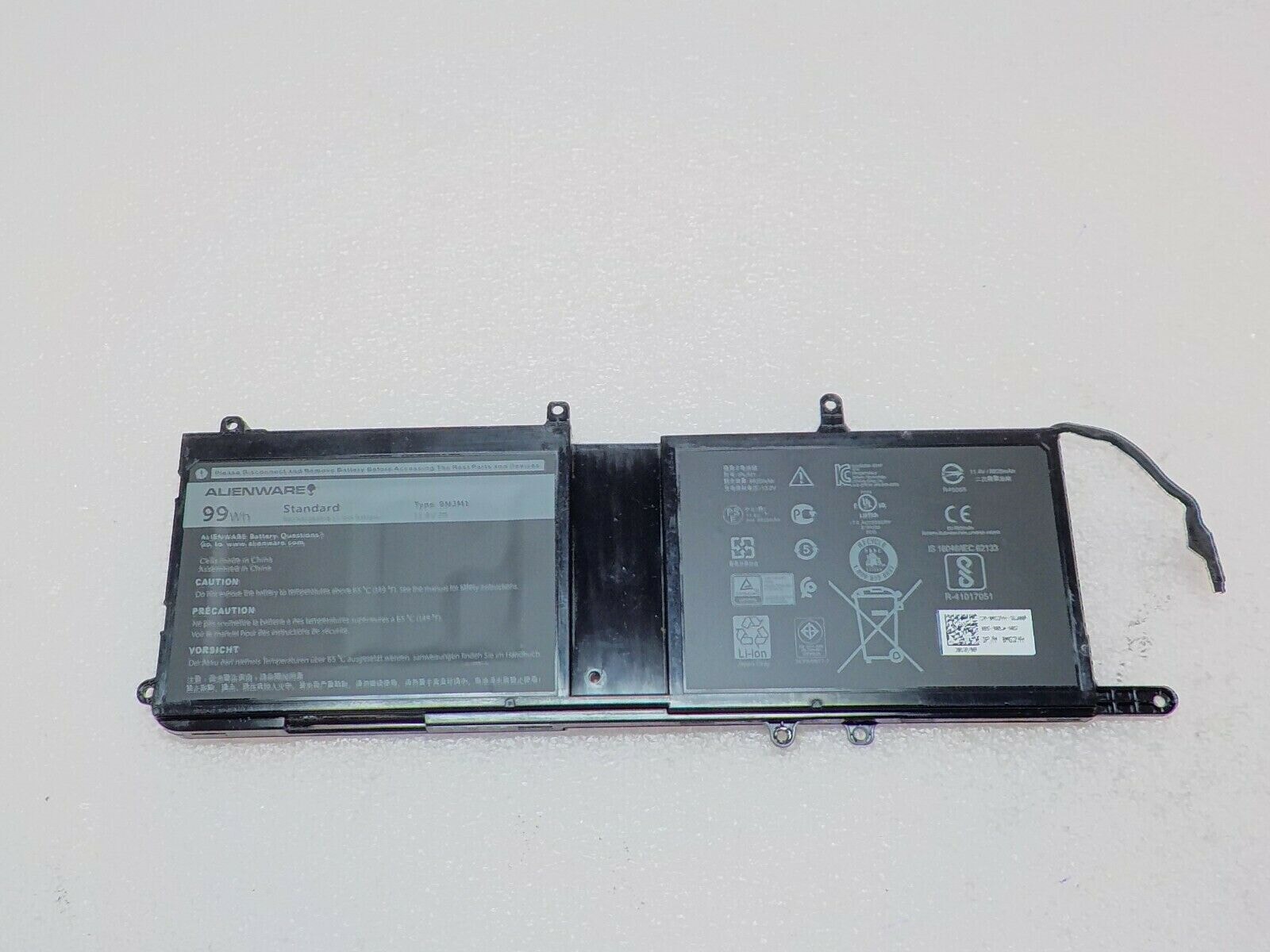Dell BTRY PRI 99WHR 6C LITH LGC - PCdeal.no