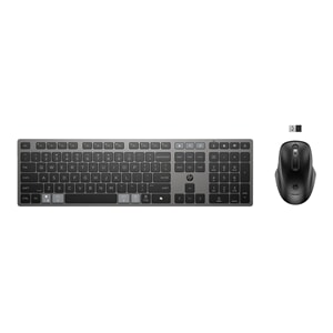 HP 725 Multi-Device Rechargeable Wireless Keyboard and Mouse Combo